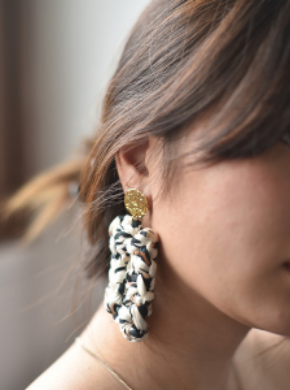 Boucles Maïa "Perle de lait"