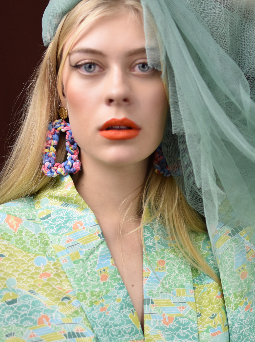 Léa  "Fleur du Japon" earrings